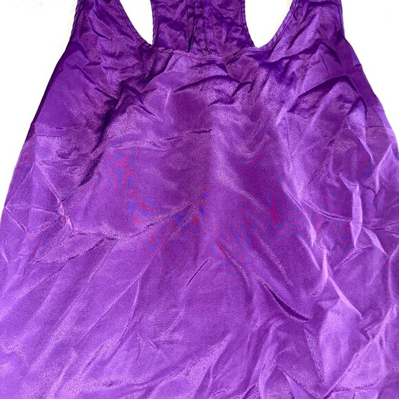APT.9 Purple Racerback Sleeveless Blouse Tank Top Pleated Back Women’s XL-A349 - Picture 4 of 5